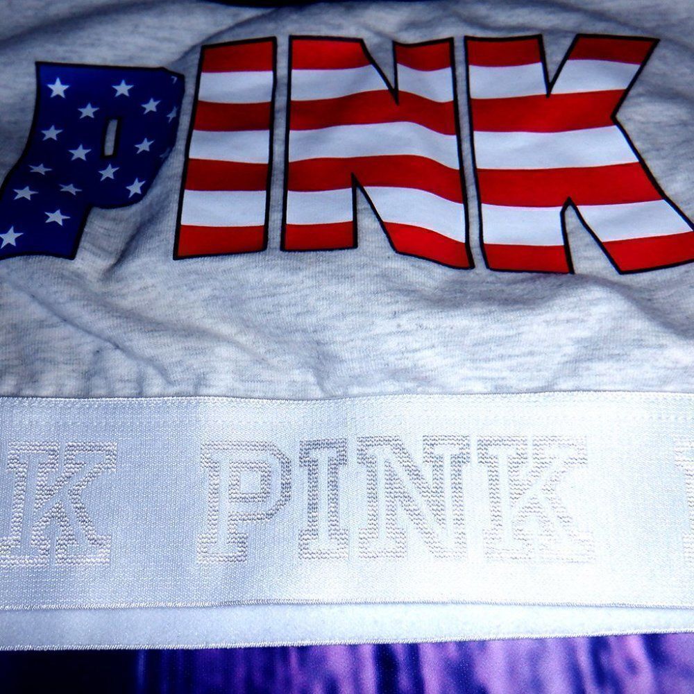 Victoria Secrets red white blue simple sports bra - Picture 2 of 3